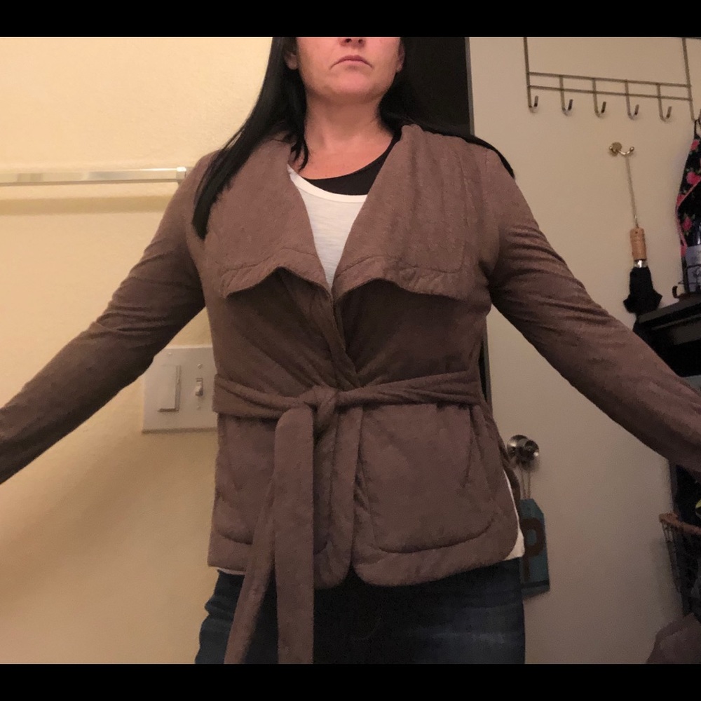 Belted sweater